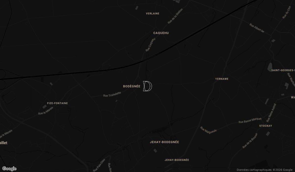 Plan d’accès : Delys restaurant, Rue d’Yernawe 3, 4537 Verlaine